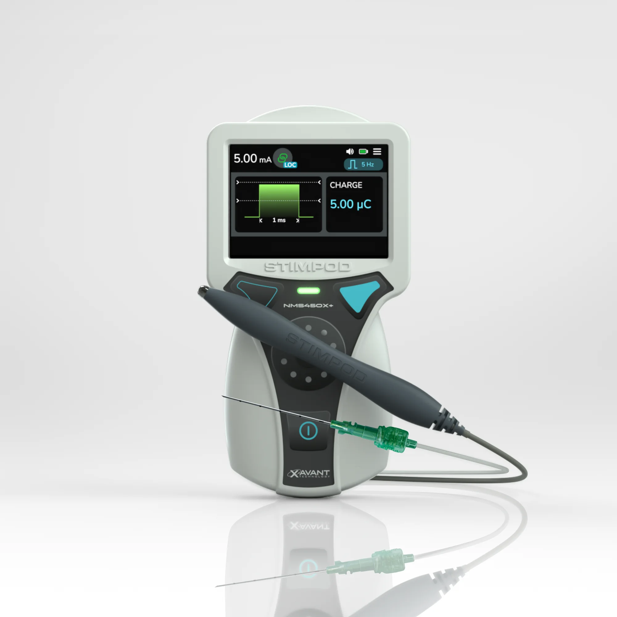 Stimpod NMS450X+ mit angeschlossenem MapLoc-Kabel und Mapping-Sonde